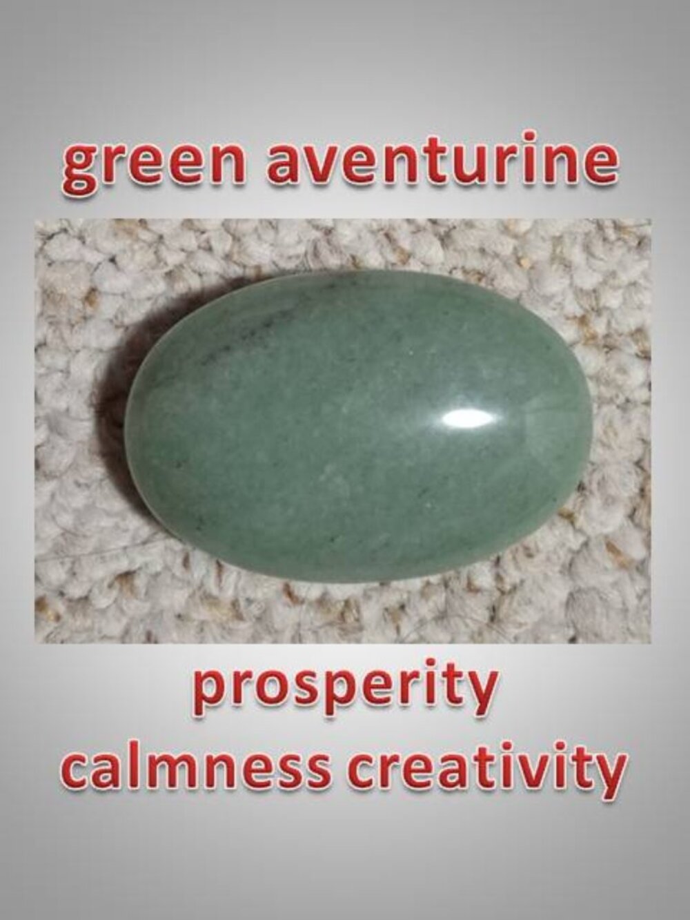 #2 Green Aventurine palm stone Prosperity Calmness Balance